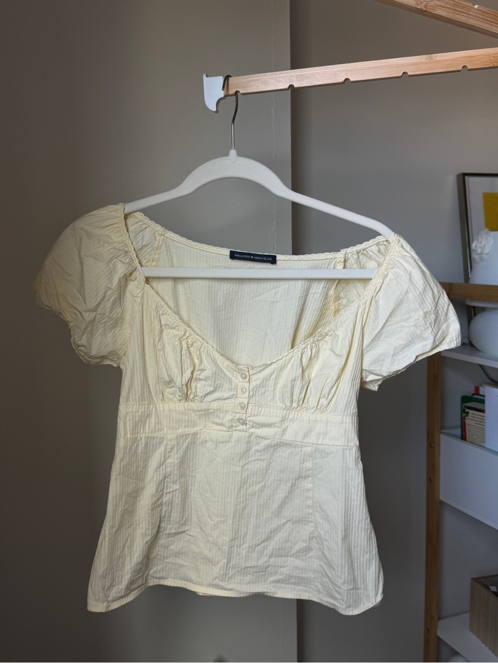 Brandy Melville Butter Yellow Top